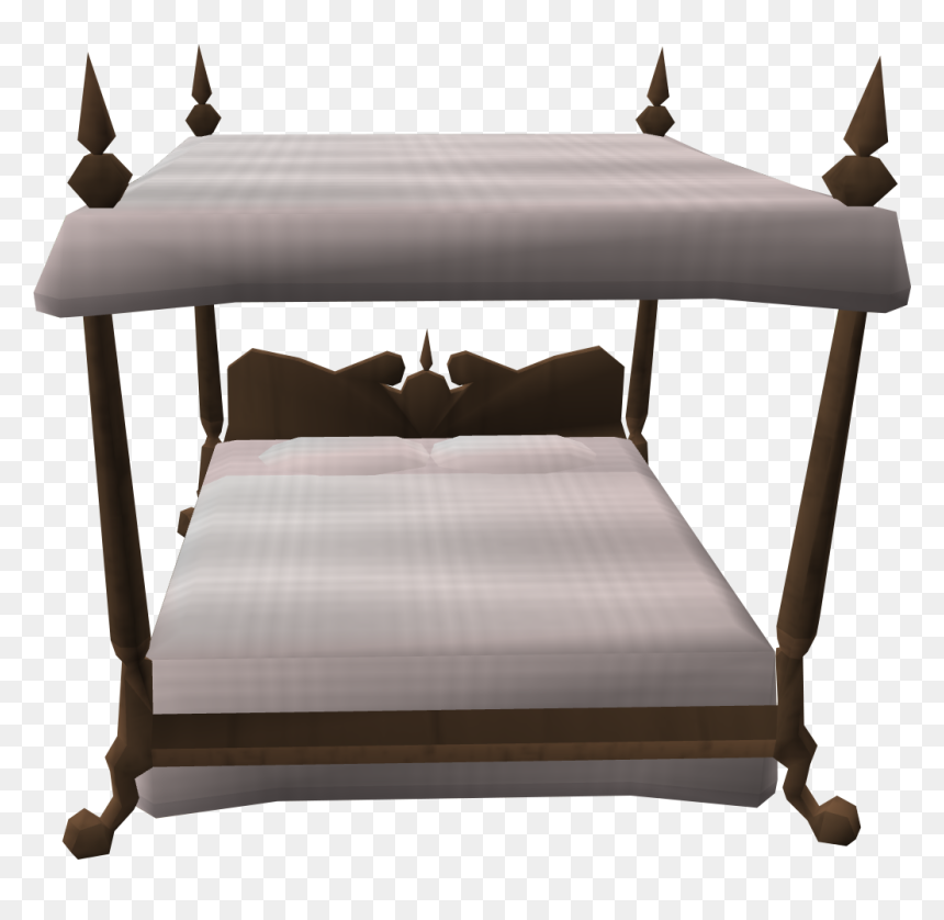 The Runescape Wiki - Canopy Bed, HD Png Download - bed top view png