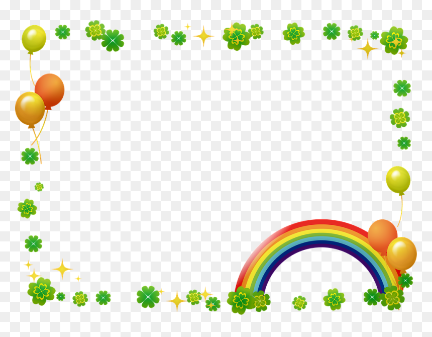 St Patrick's Day, HD Png Download - rainbow frame png