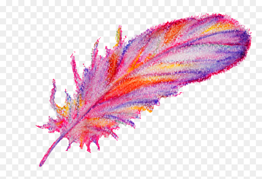 Watercolor Painting Feather Transparent Decorative - Paint Design Texture Png, Png Download - watercolor feather png