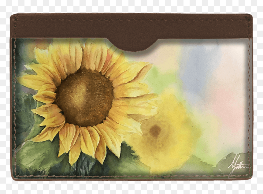 Wallet, HD Png Download - watercolor sunflower png