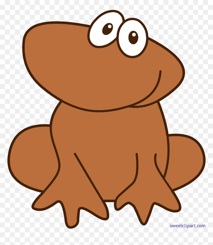 Transparent Frogs Clipart - Brown Frog Clipart, HD Png Download - cartoon frog png