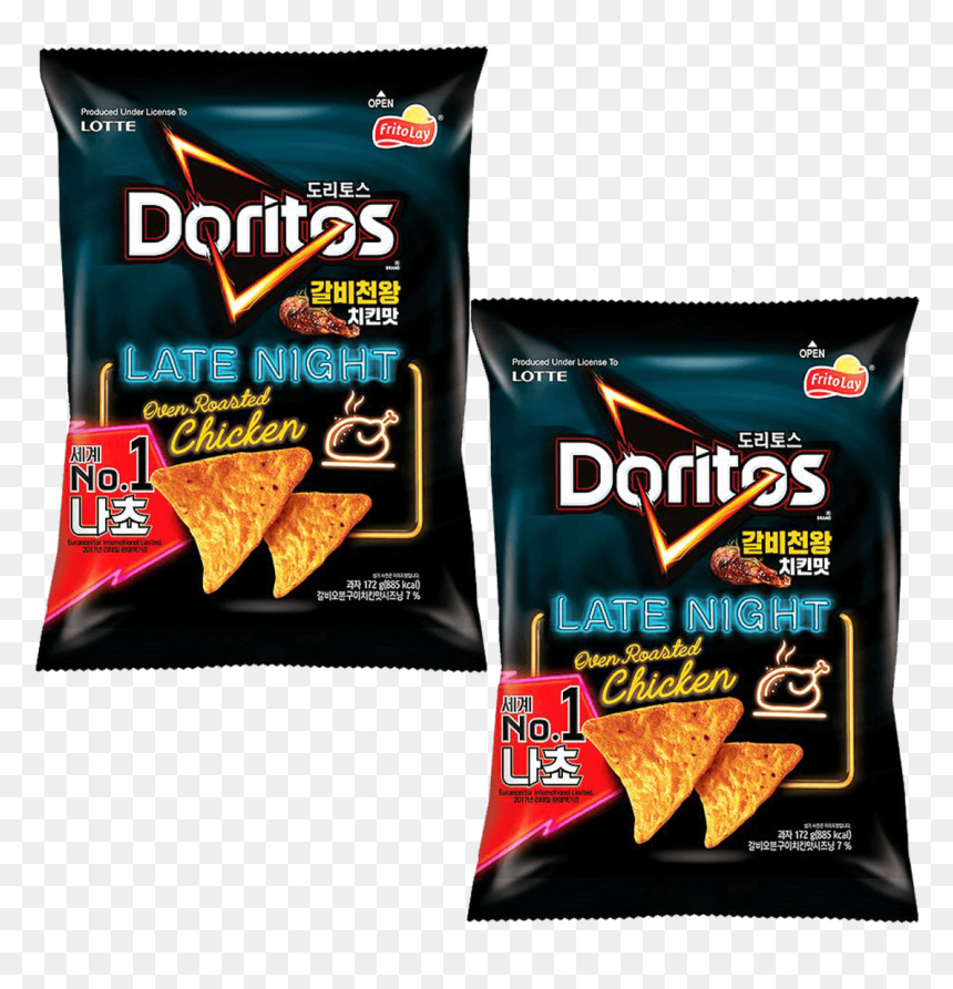 Lotte Doritos Grilled Chicken Flavor Chips 172g X - Doritos Nacho Cheese 198gm, HD Png Download - doritos chip png