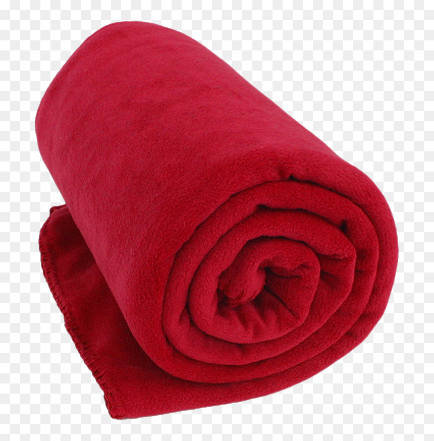 Blanket Png - Rolled Up Fleece Blanket, Transparent Png - comforter png
