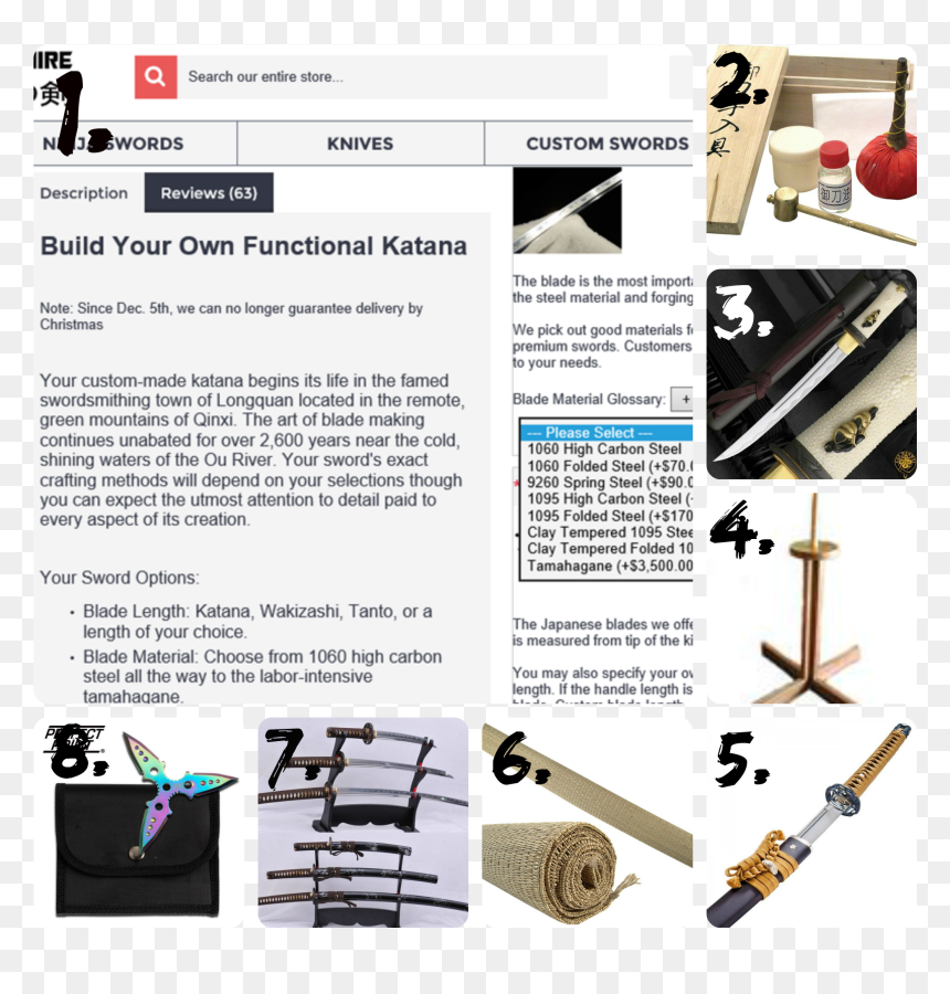 Ace Martial Arts Supply Japanese Samurai Katana Sword - Samurai Sword, HD Png Download - katana sword png