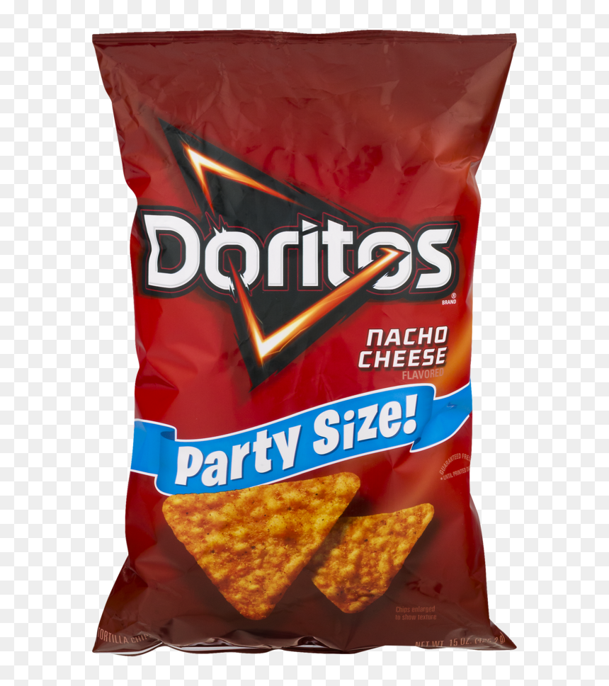 Doritos Nacho Cheese Party Size, HD Png Download - doritos chip png