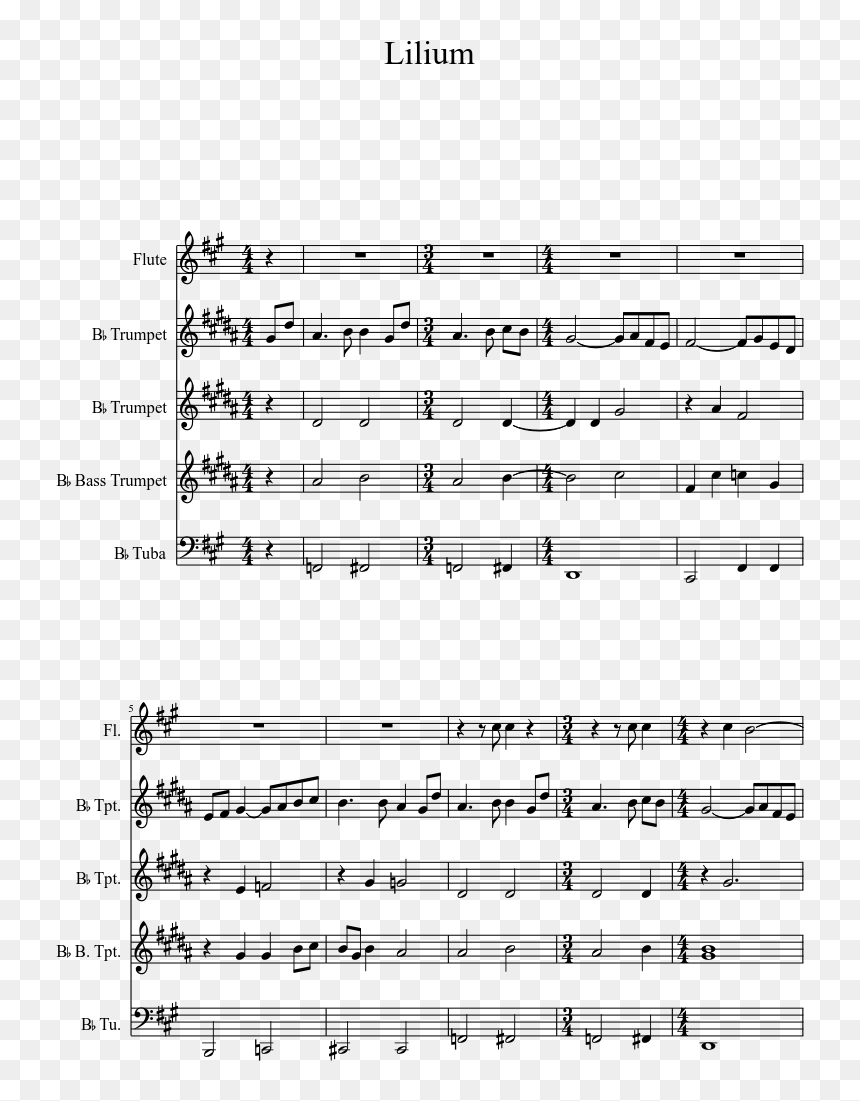 Transparent Elfen Lied Png - Entertainer Saxophone Sheet Music, Png Download - elfen lied png