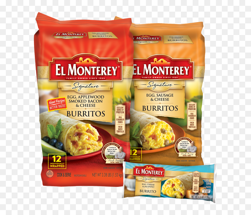 Breakfasts For Kids - El Monte Breakfast Burritos, HD Png Download - breakfast burrito png