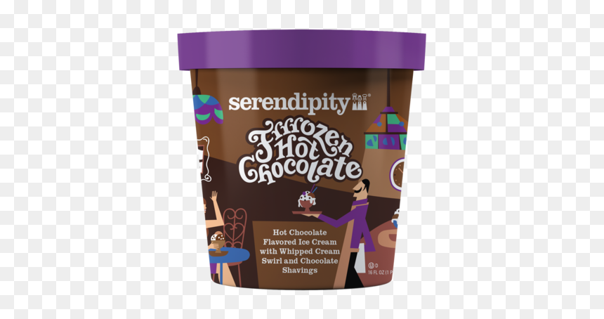 Pints-mockup Noshadow Fhc - Serendipity Frozen Hot Chocolate Ice Cream 16z, HD Png Download - whip cream png