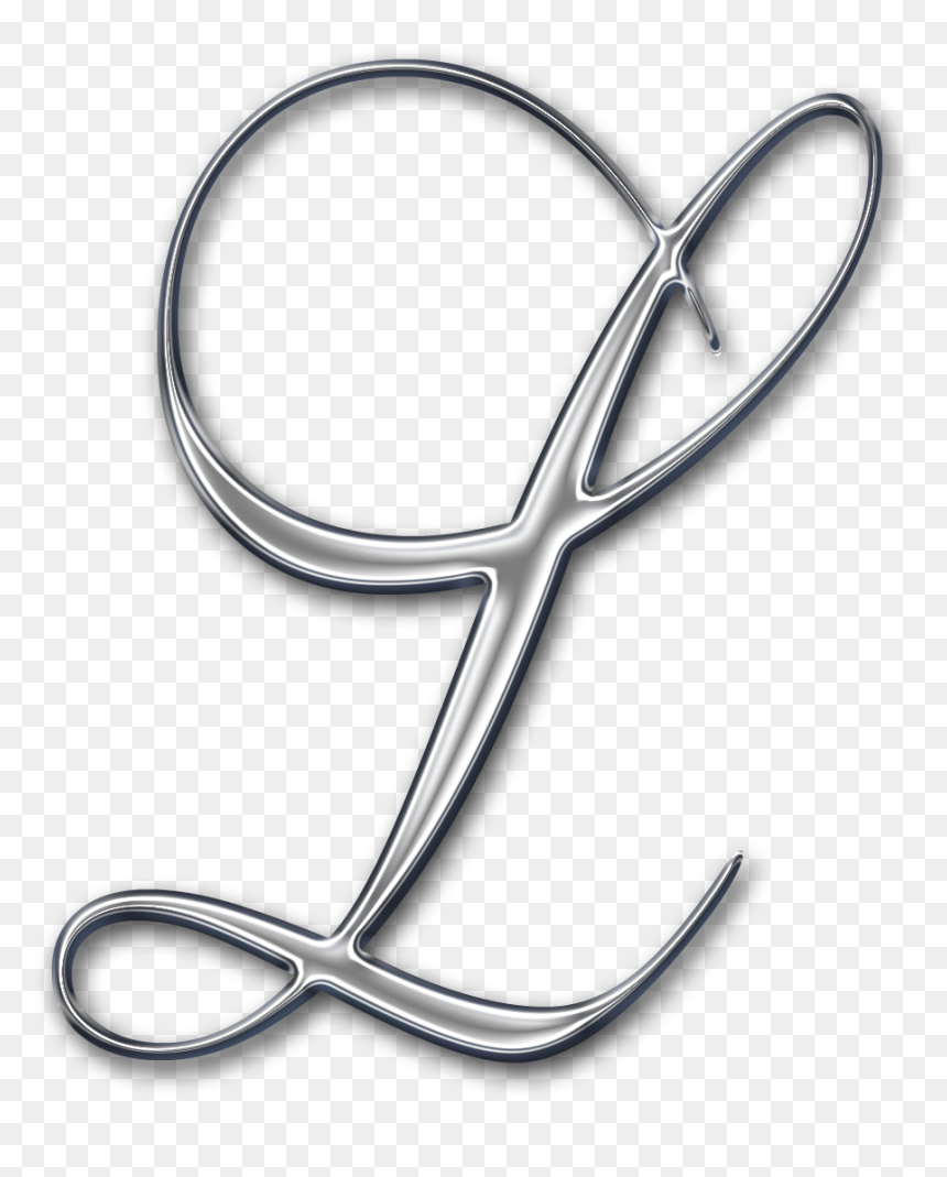 Letter, Granny Enchanted Blog Chrome Swirl Digi Scrapbook - Letter, HD Png Download - silver swirl png