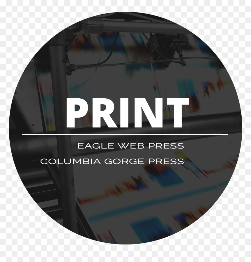 Print With Us - Circle, HD Png Download - usa eagle png