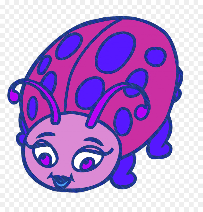 Cute Ladybird Cartoon Figure - Ladybug Drawing, HD Png Download - cute ladybug png