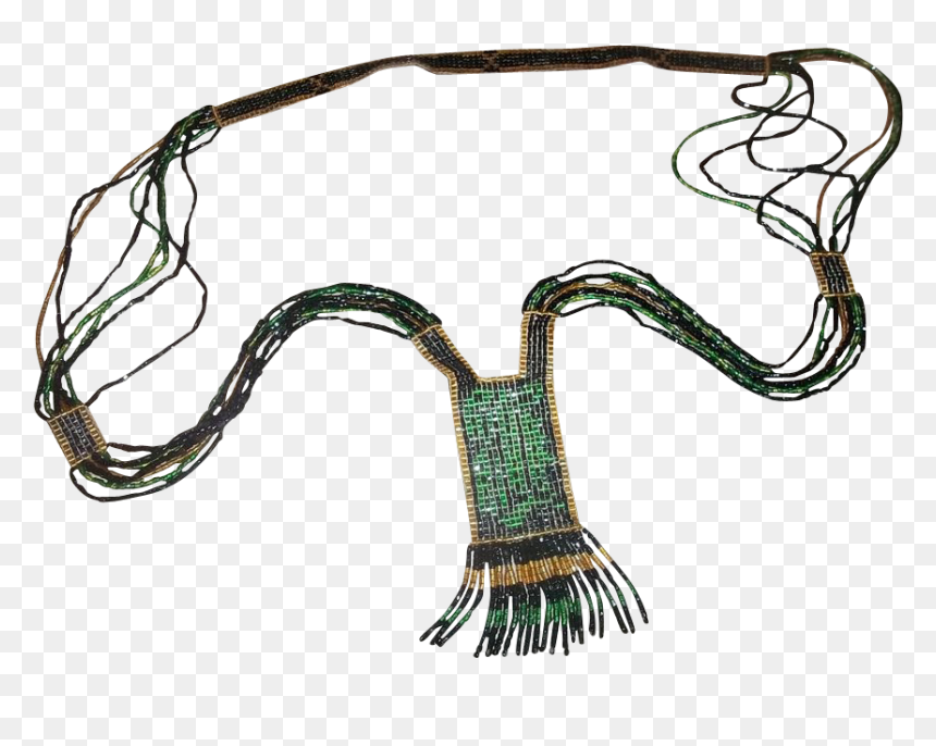 Lovely Vintage Seed Bead Flapper Girl Sautoir Style - Illustration, HD Png Download - flapper png
