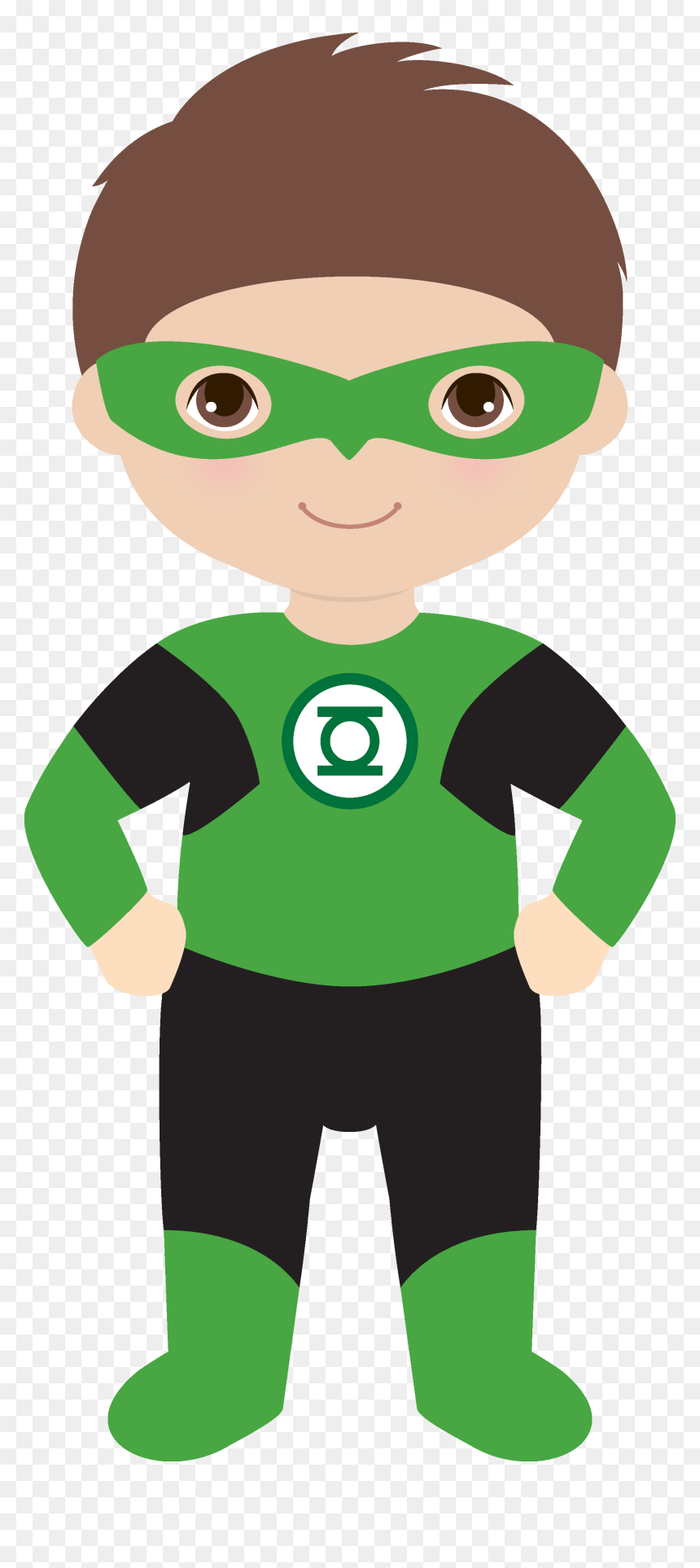 Candy Bag Template Green Lantern Superhero Baby Shower, - Superhero Clipart Green Lantern, HD Png Download - green lantern mask png