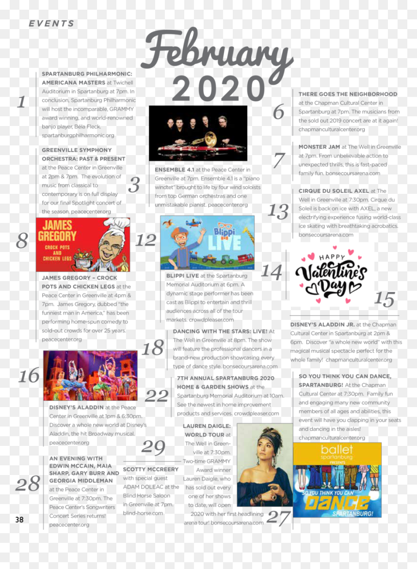 February Events Spartanburg Philharmonic 1 Americana - Wanty, HD Png Download - curtis axel png