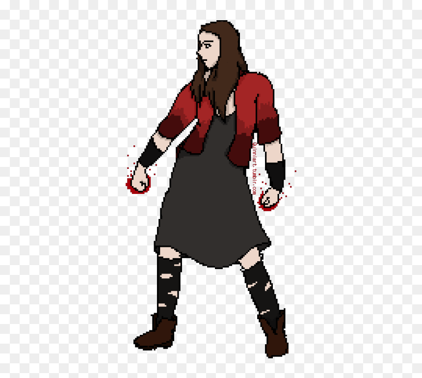 Quinniart, HD Png Download - scarlet witch avengers 2 png