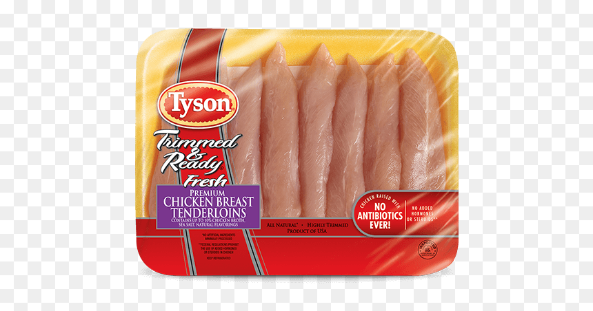 Raw Chicken Breast Strips, HD Png Download - chicken tender png