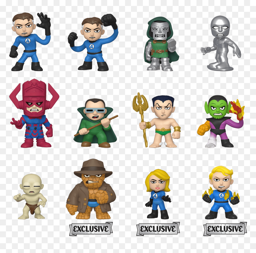 Fantastic 4 Mystery Minis - Fantastic 4 Funko Mystery Minis, HD Png Download - fantastic 4 logo png
