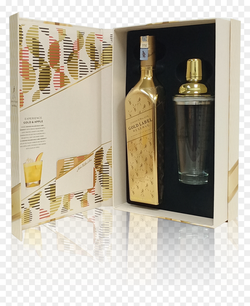 Glass Bottle, HD Png Download - gold label png