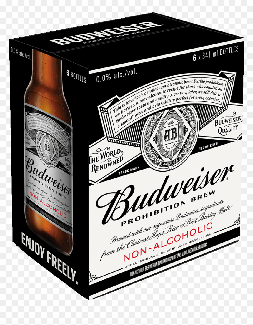 20728 Product Front - Prohibition Non Alcoholic Budweiser, HD Png Download - budweiser bottle png
