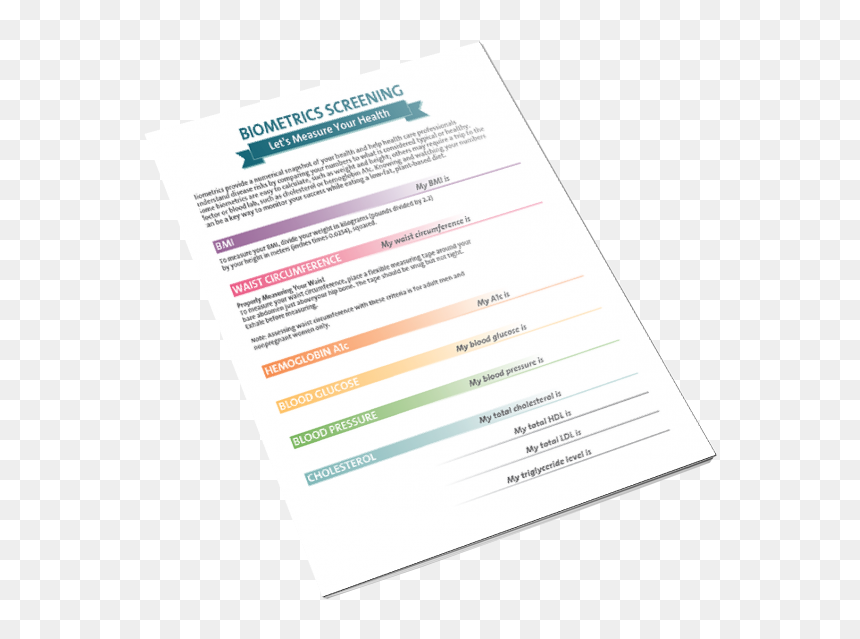 Biometrics Tearpad Health Fair - Brochure, HD Png Download - hand out png