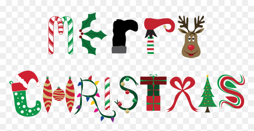 Christmas-merry - Christmas Art For Word, HD Png Download - charlie brown christmas png
