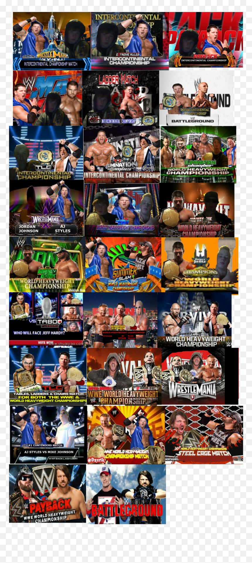 Collage, HD Png Download - world heavyweight championship png