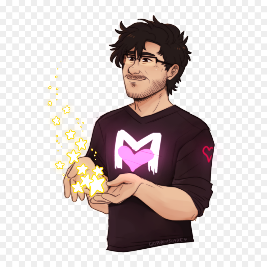Happy Birthday @markiplier ❤ I"m Terrible With Words - Markiplier Cartoon, HD Png Download - markiplier face png