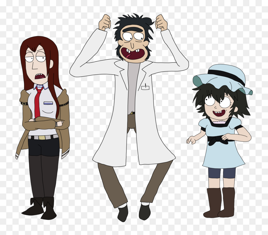 Transparent Rick And Morty - Steins Gate Rick And Morty, HD Png Download - rick and morty morty png