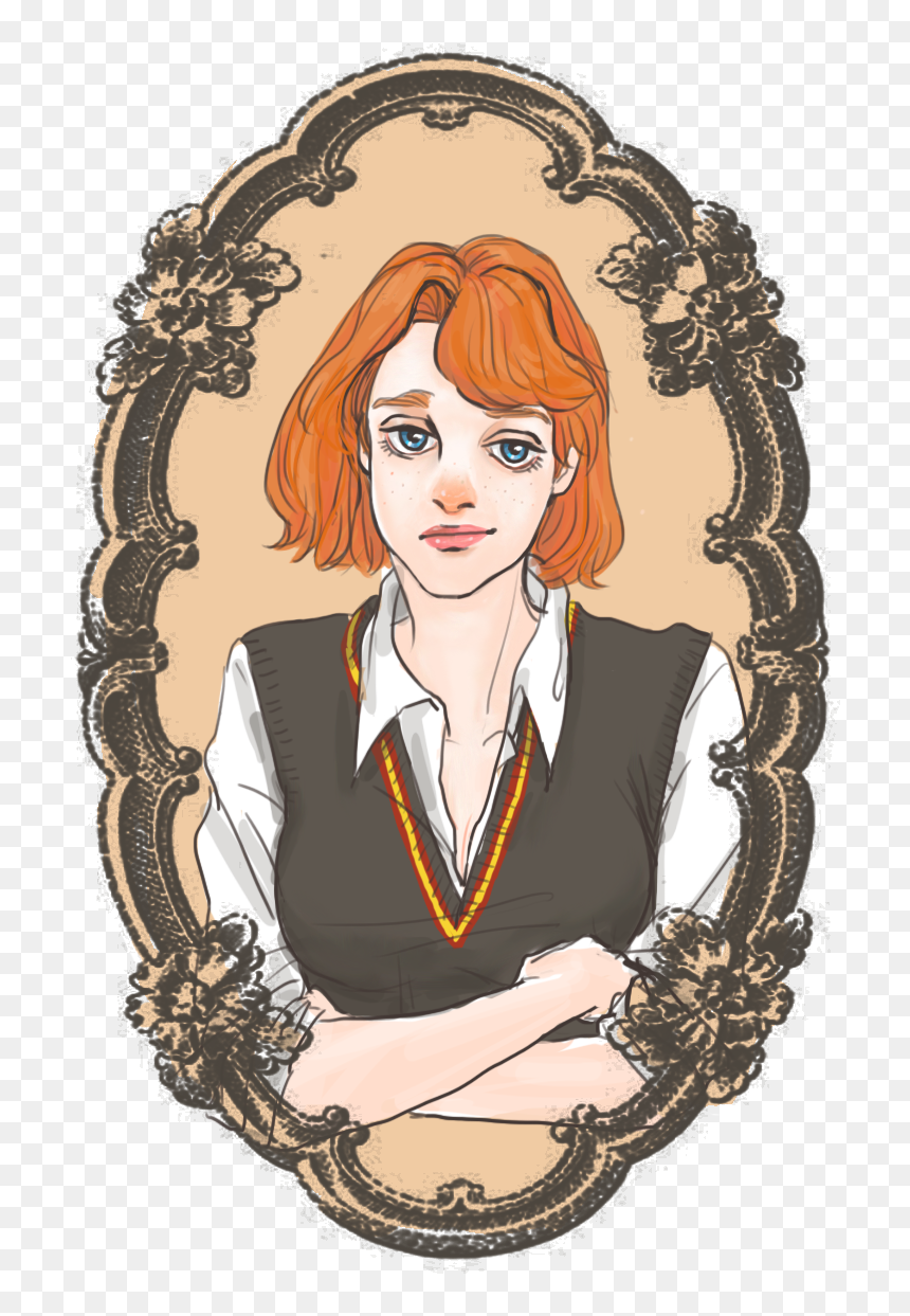 Draco , Harry , Severus (seversa) And Ron - Female Ron Weasley, HD Png Download - ron weasley png