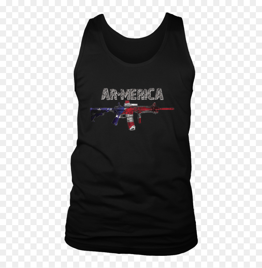 Artix Ar Merica Usa Flag Ar 15 Gift For Gun Lover Friend - Active Tank, HD Png Download - merica png