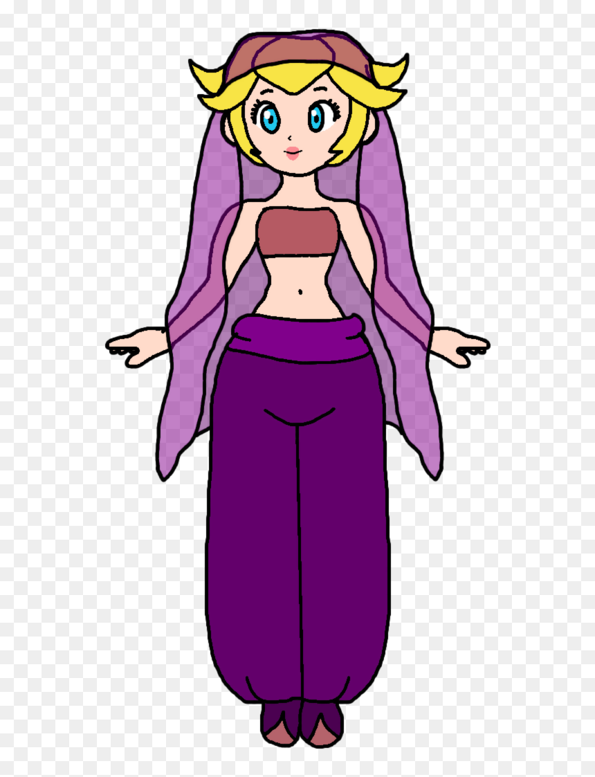 Pink Elephant Belly Dancer By Katlime - Princess Peach Belly Dancer, HD Png Download - belly dancer png