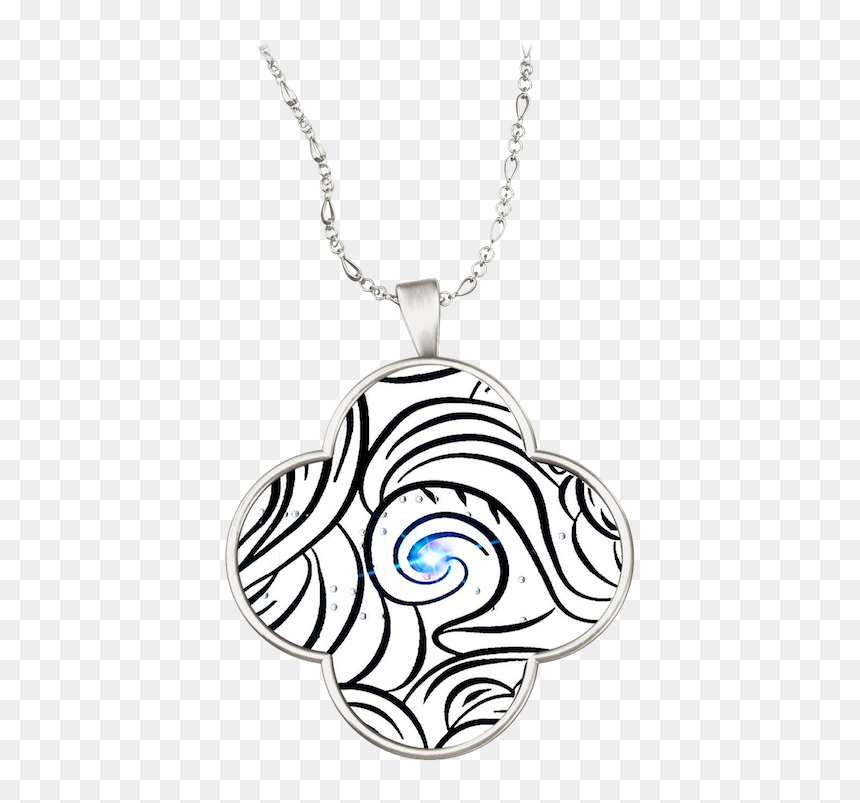 Swirl In Silver - Locket, HD Png Download - silver swirl png