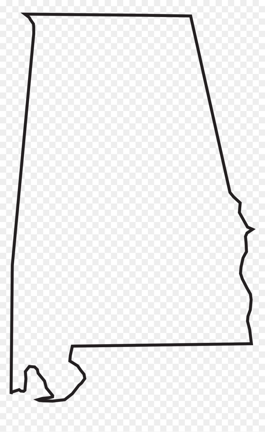 Line Art, HD Png Download - alabama outline png