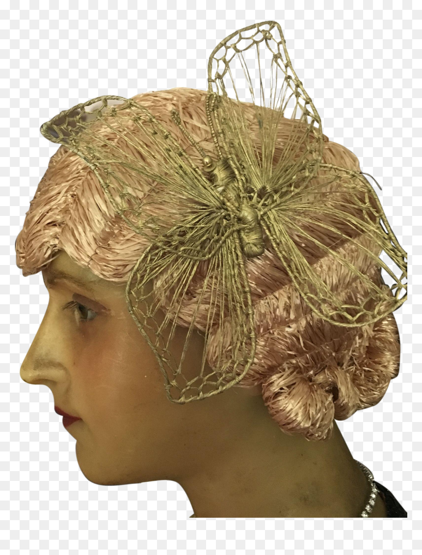 Flappers Drawing Cloche Hat - Raffia Wig, HD Png Download - flapper png