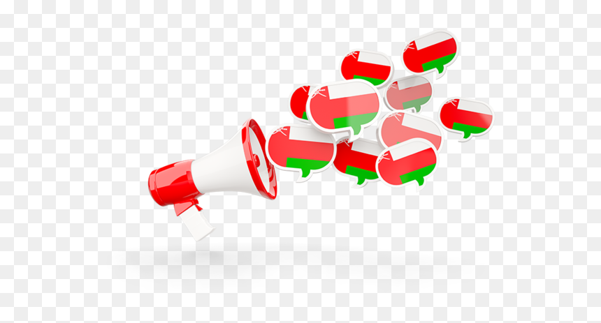 Download Flag Icon Of Oman At Png Format - Flag, Transparent Png - megaphone icon png