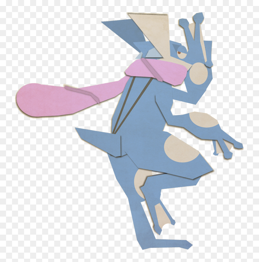 Greninja , Png Download - Origami, Transparent Png - talonflame png