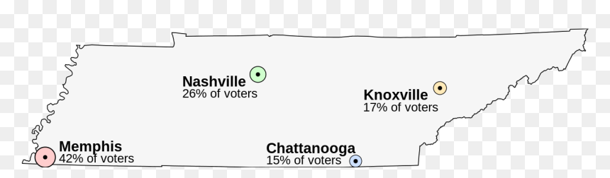 Tennessee Outline Png - 4 Major Cities Of Tennessee, Transparent Png - tennessee outline png