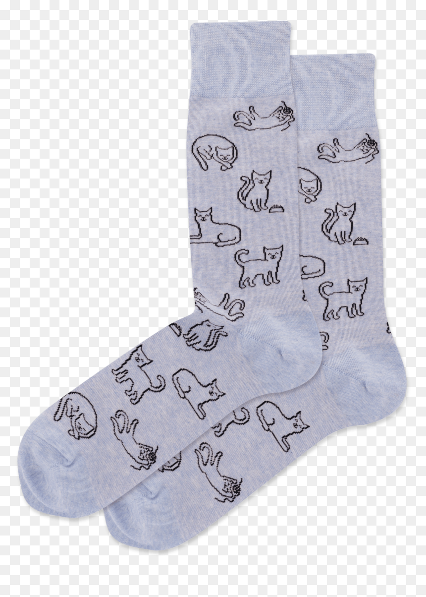 Sock, HD Png Download - cat outline png
