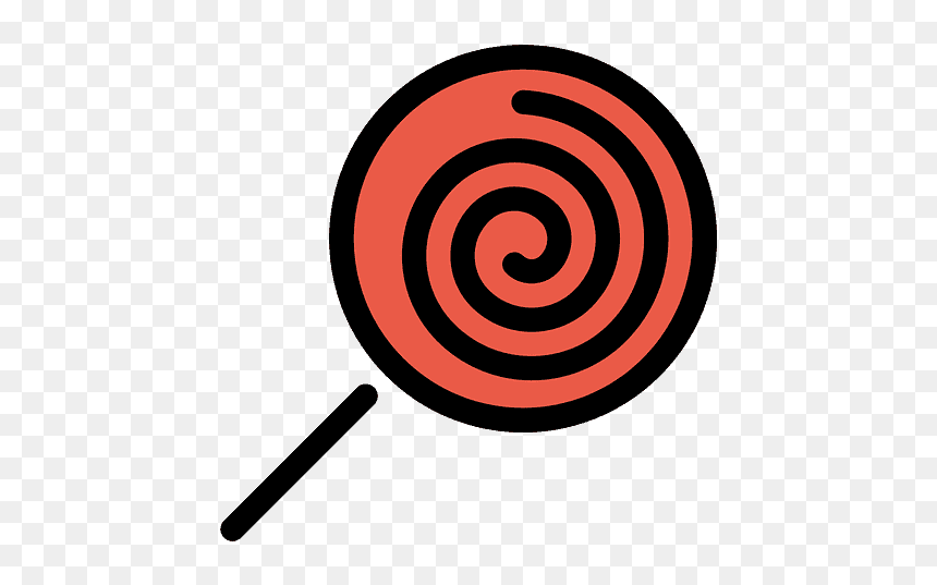 Lollipop Emoji Clipart - Circle, HD Png Download - lollipop clipart png