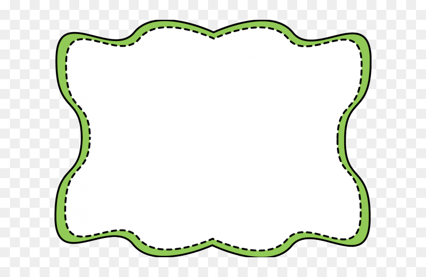 Frame Clipart Green - Black And Green Border Design, HD Png Download - green frame png