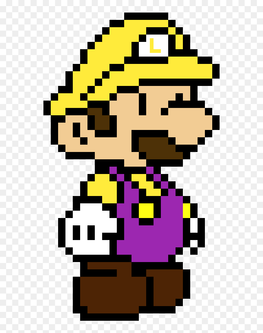 Pixel Art Paper Mario, HD Png Download - luigi face png