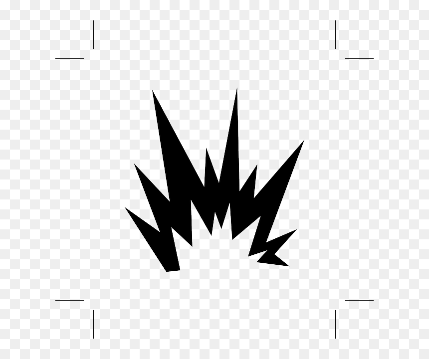 Silhouette At Getdrawings Com - Explosion Warning, HD Png Download - flame silhouette png