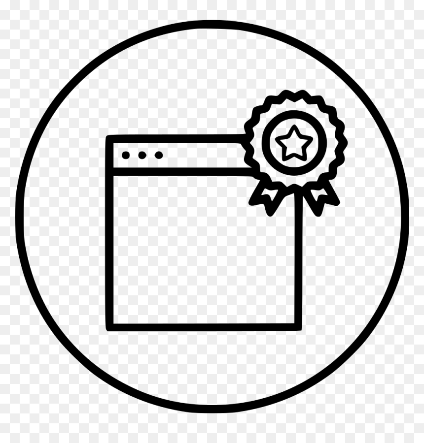 Window Web Seo Star Badge Bookmark Favorite Award - Circle, HD Png Download - star drawing png