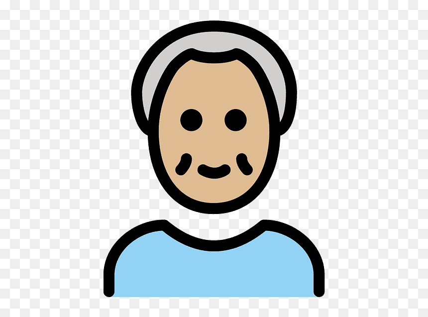 Old Man Emoji Clipart - Man, HD Png Download - man emoji png