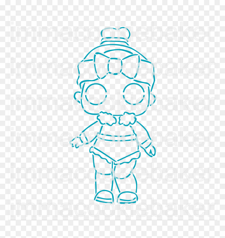 Tpb Doll 1 And Stencil - Illustration, HD Png Download - troll doll png