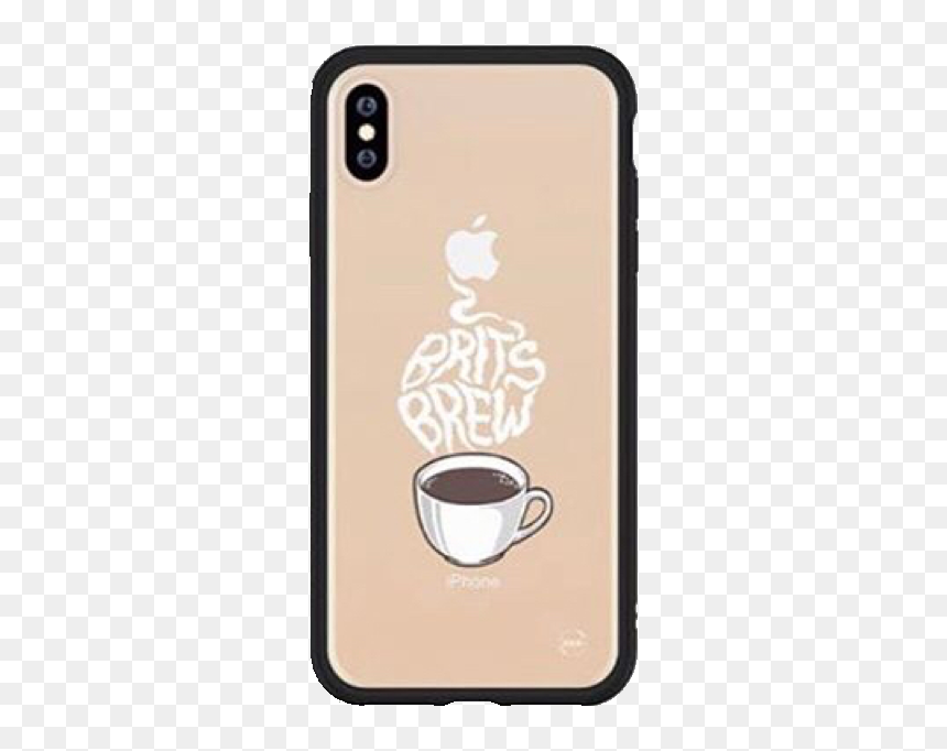 #iphone #phone #technology #case #bronze #coffee #overlay - Mobile Phone Case, HD Png Download - coffee png tumblr