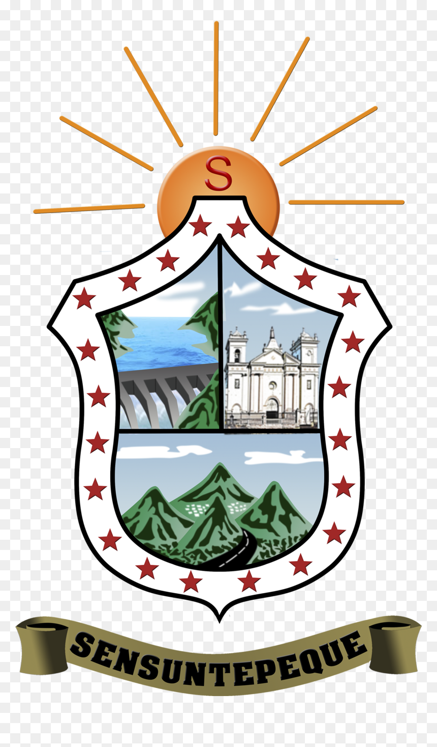 Escudo De Sensuntepeque - Logo Alcaldia Sensuntepeque, HD Png Download - escudo de el salvador png