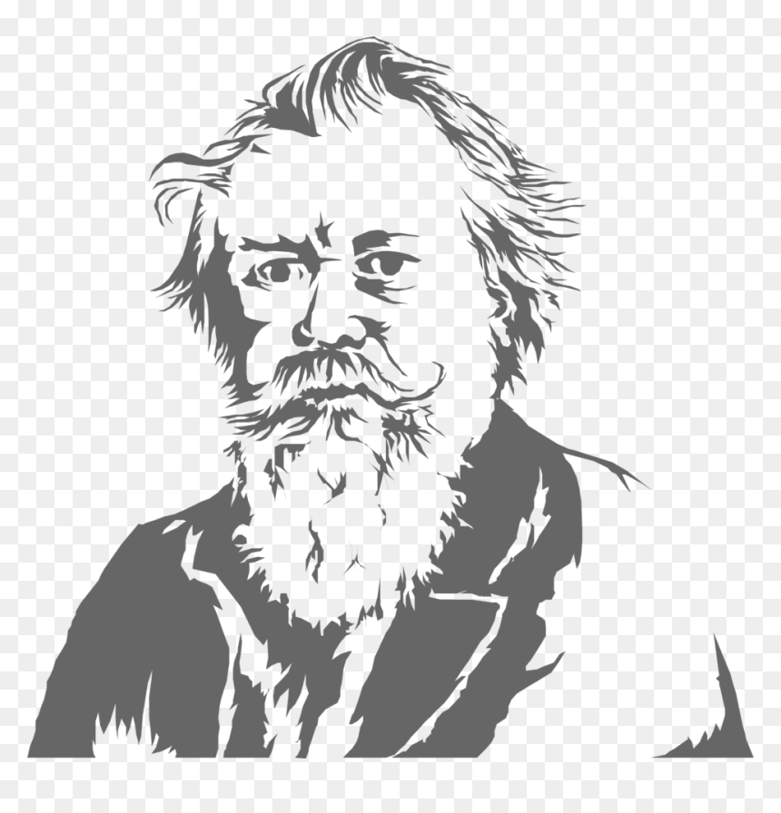 Old Png Black And - Old Man Beard Illustration, Transparent Png - beard clipart png
