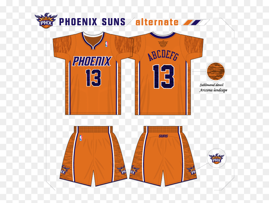 Sunsconcept-1 - Sports Jersey, HD Png Download - phoenix suns png