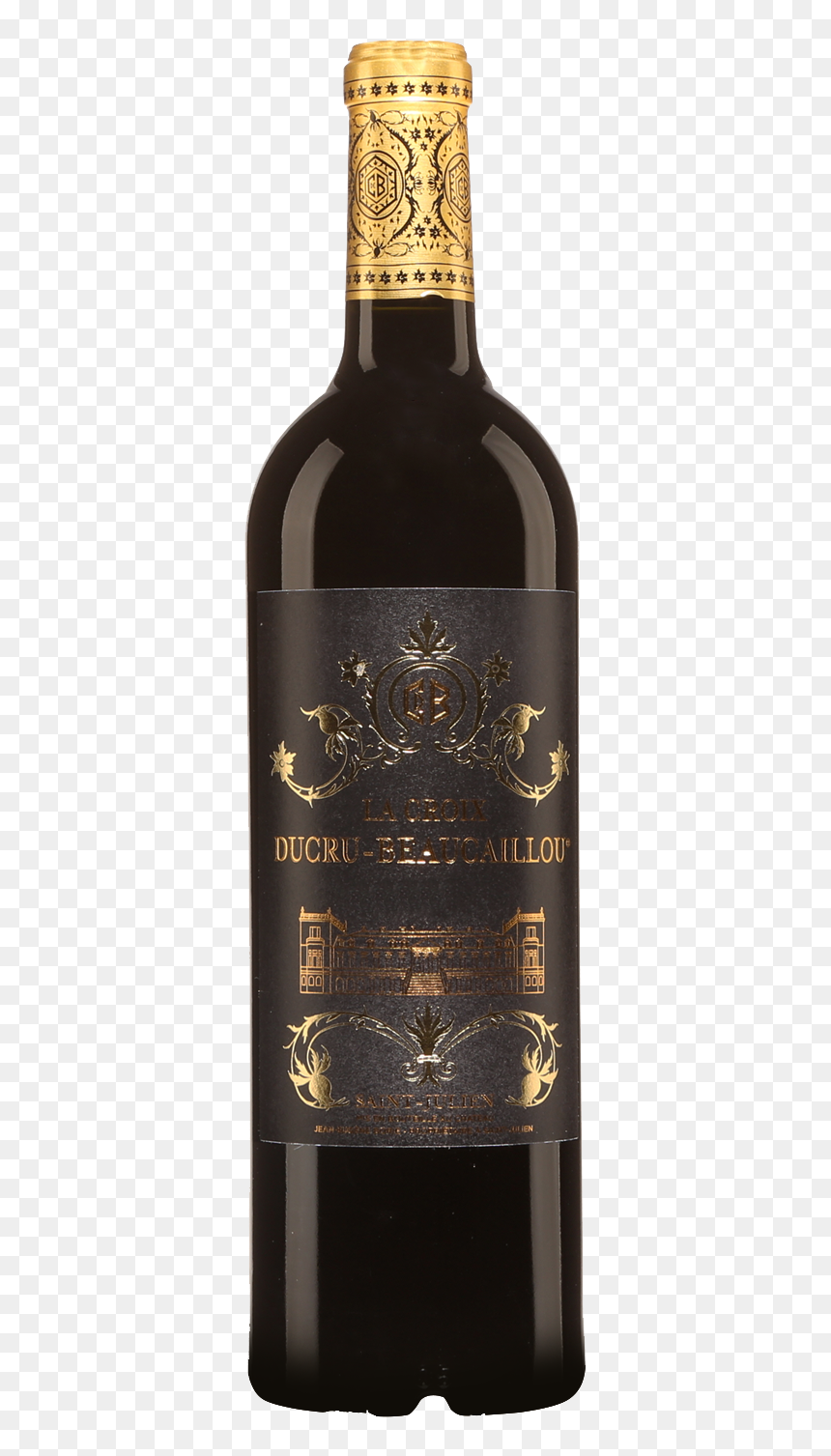 La Croix Ducru Beaucaillou Saint Julien - Wine Bottle, HD Png Download - la croix png